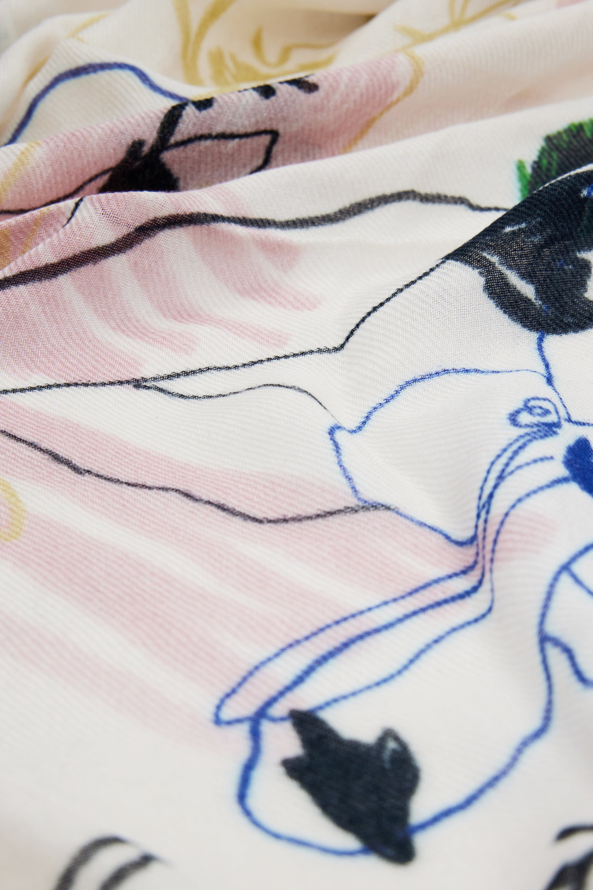 Rectangular strokes scarf