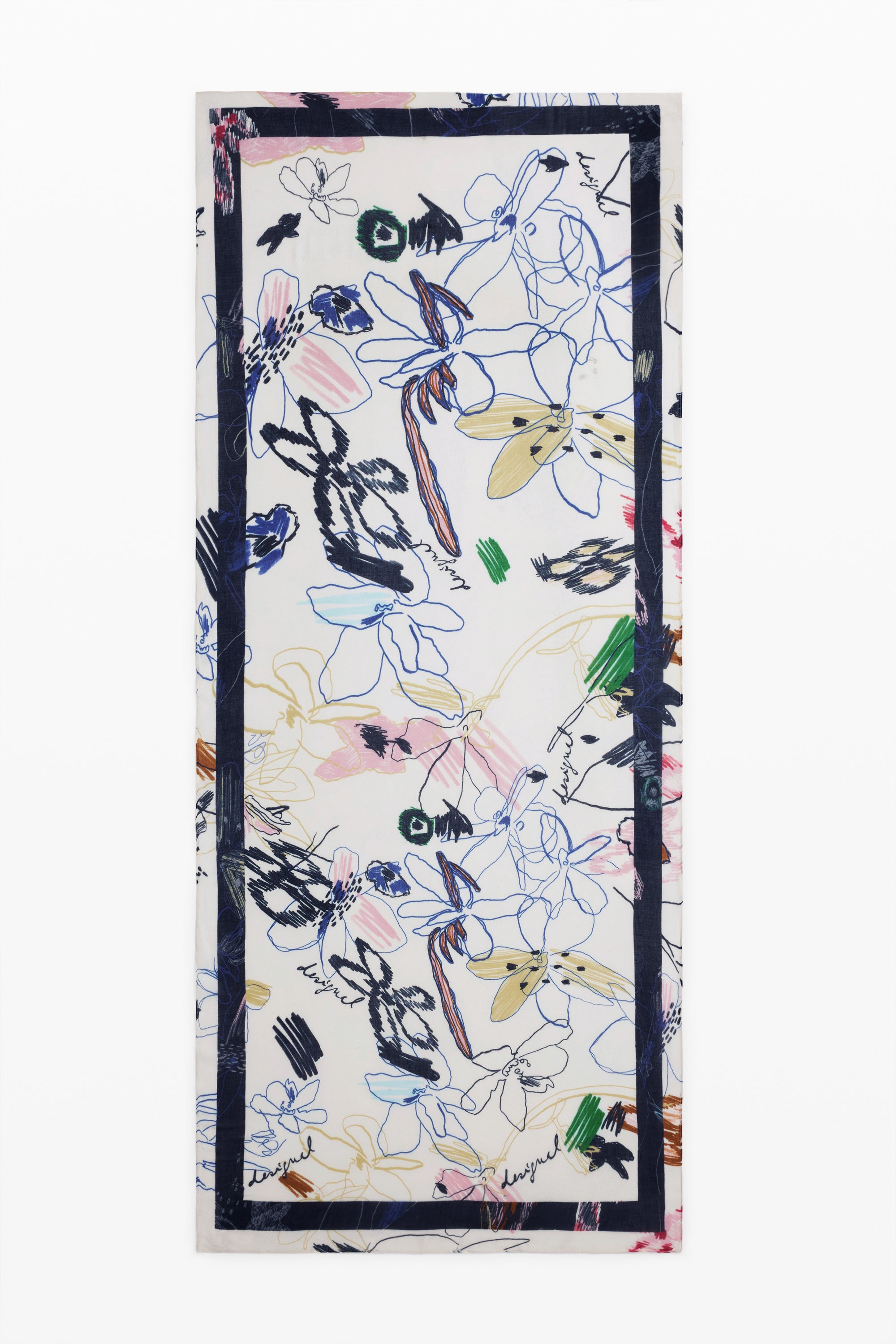 Rectangular strokes scarf