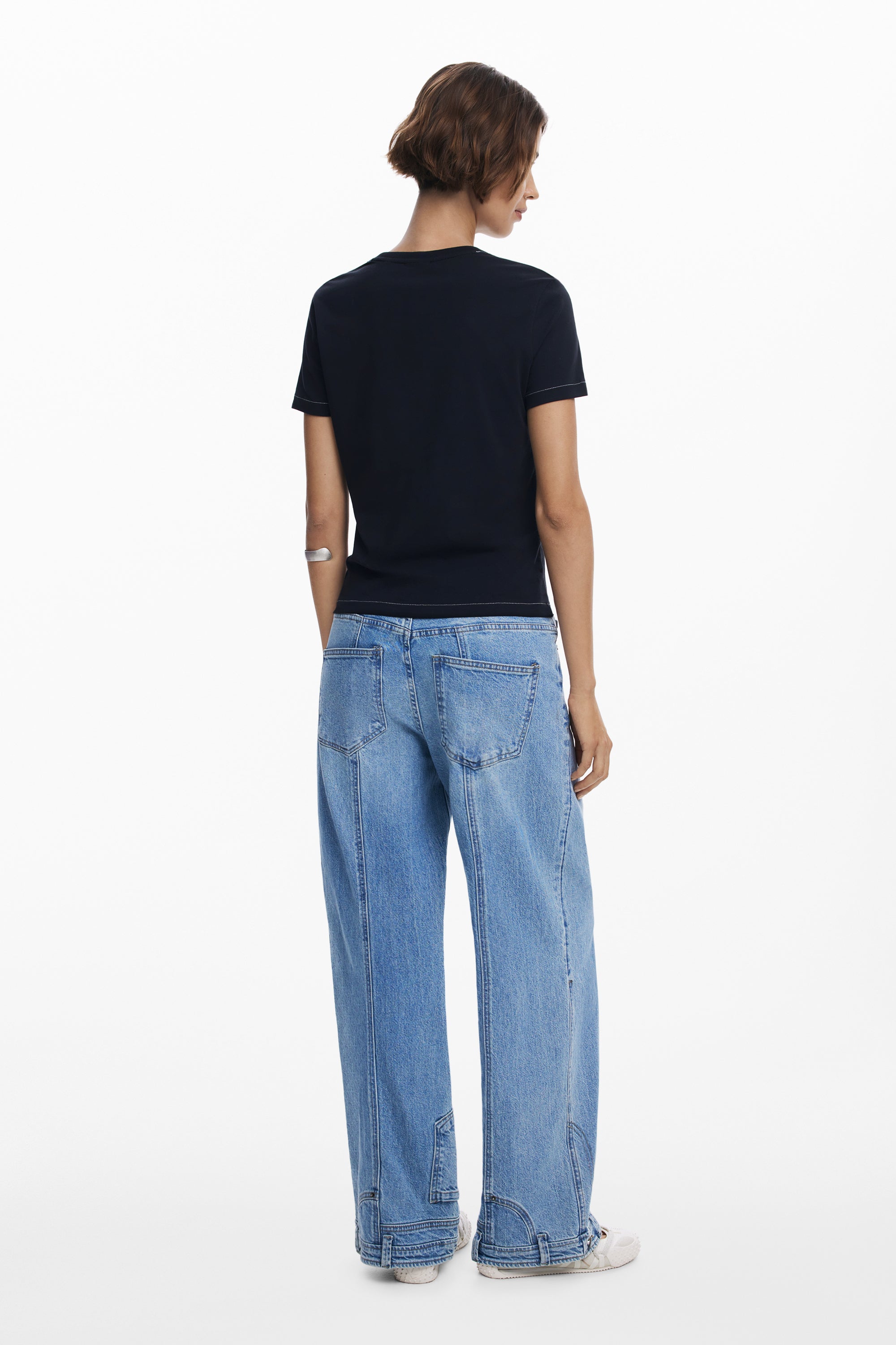 Newspaper heart T-shirt