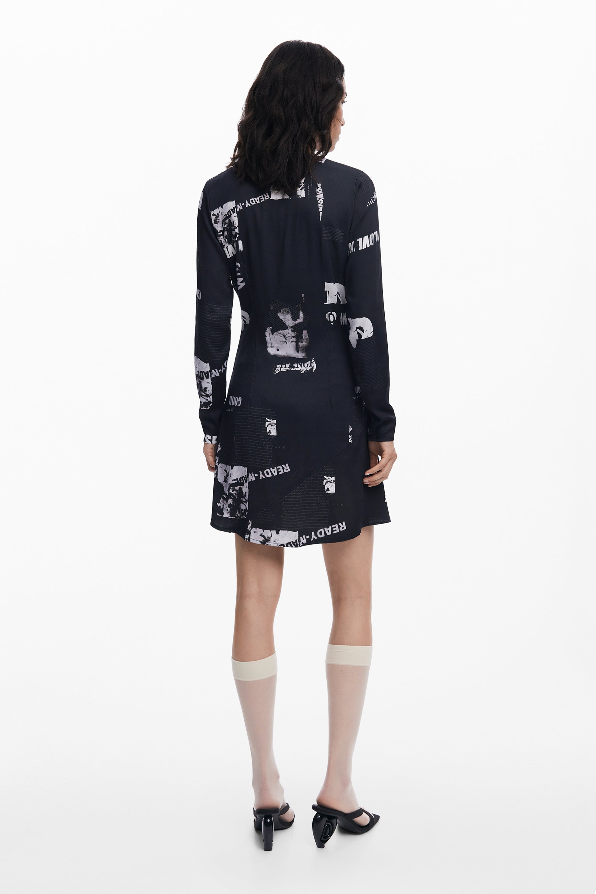 Short newspaper dress