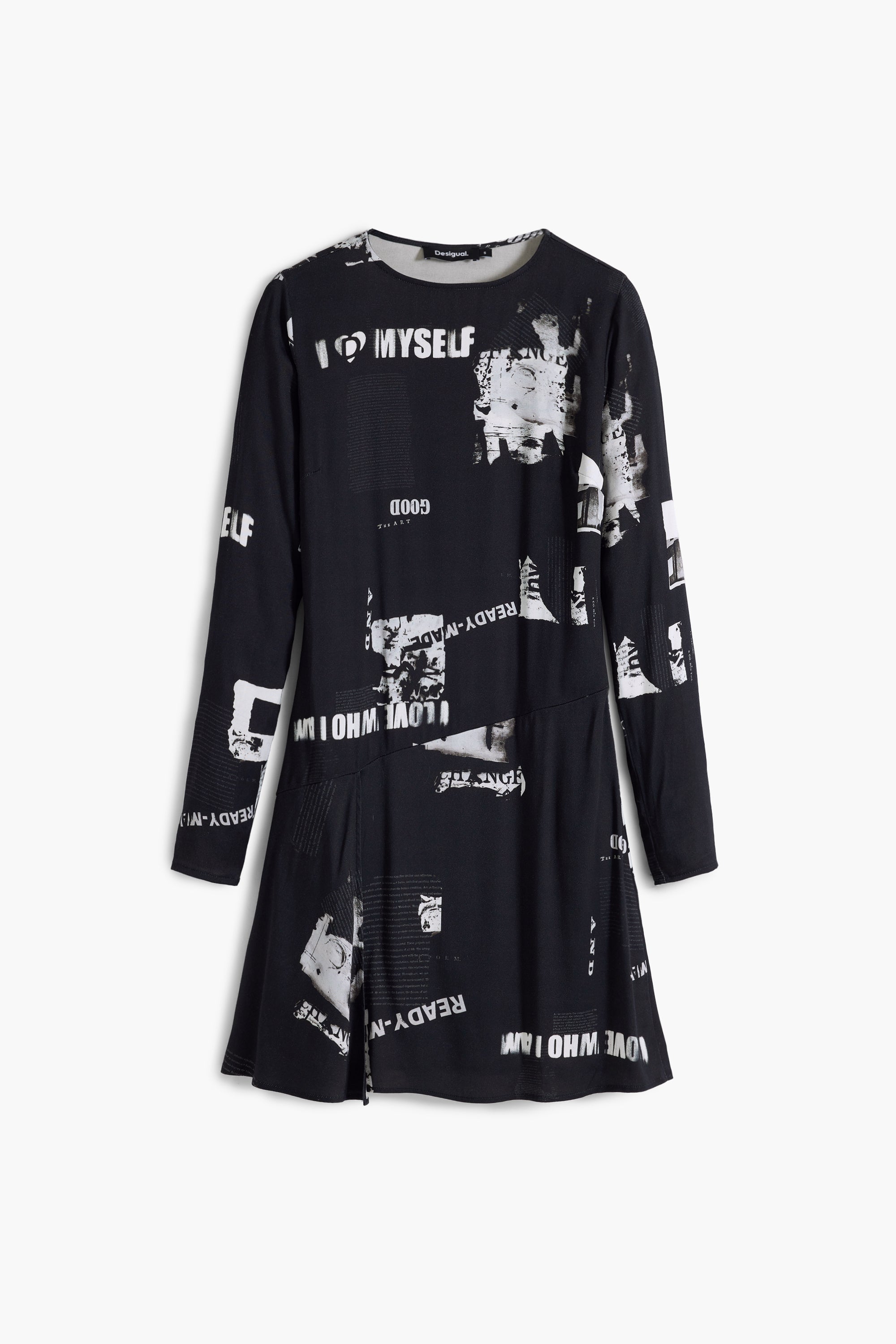 Short newspaper dress