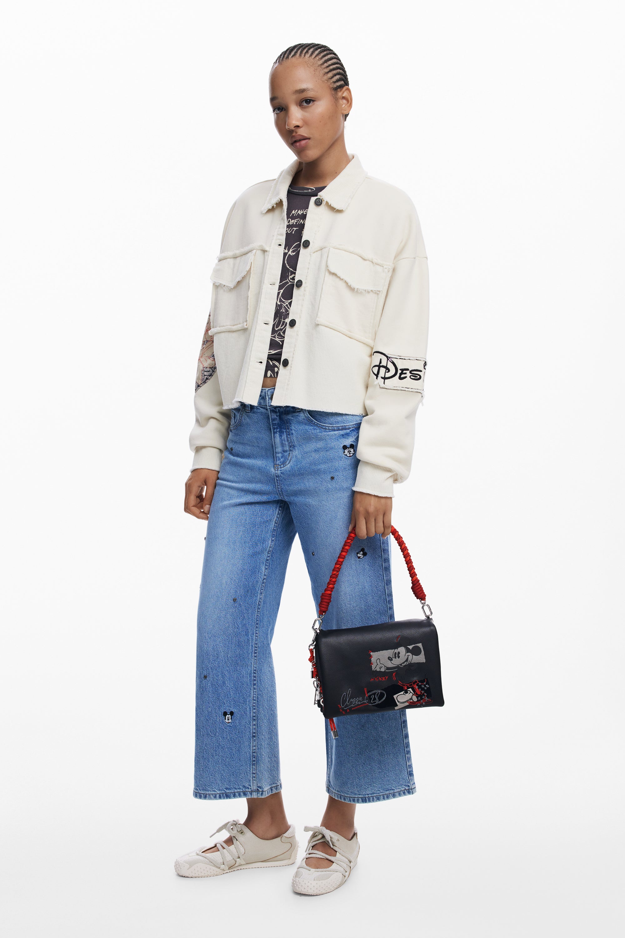 Mickey™ faux leather crossbody bag