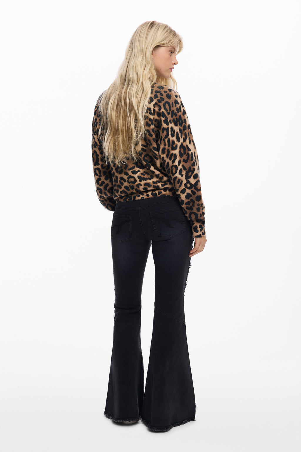 Minnie™ animal print sweater