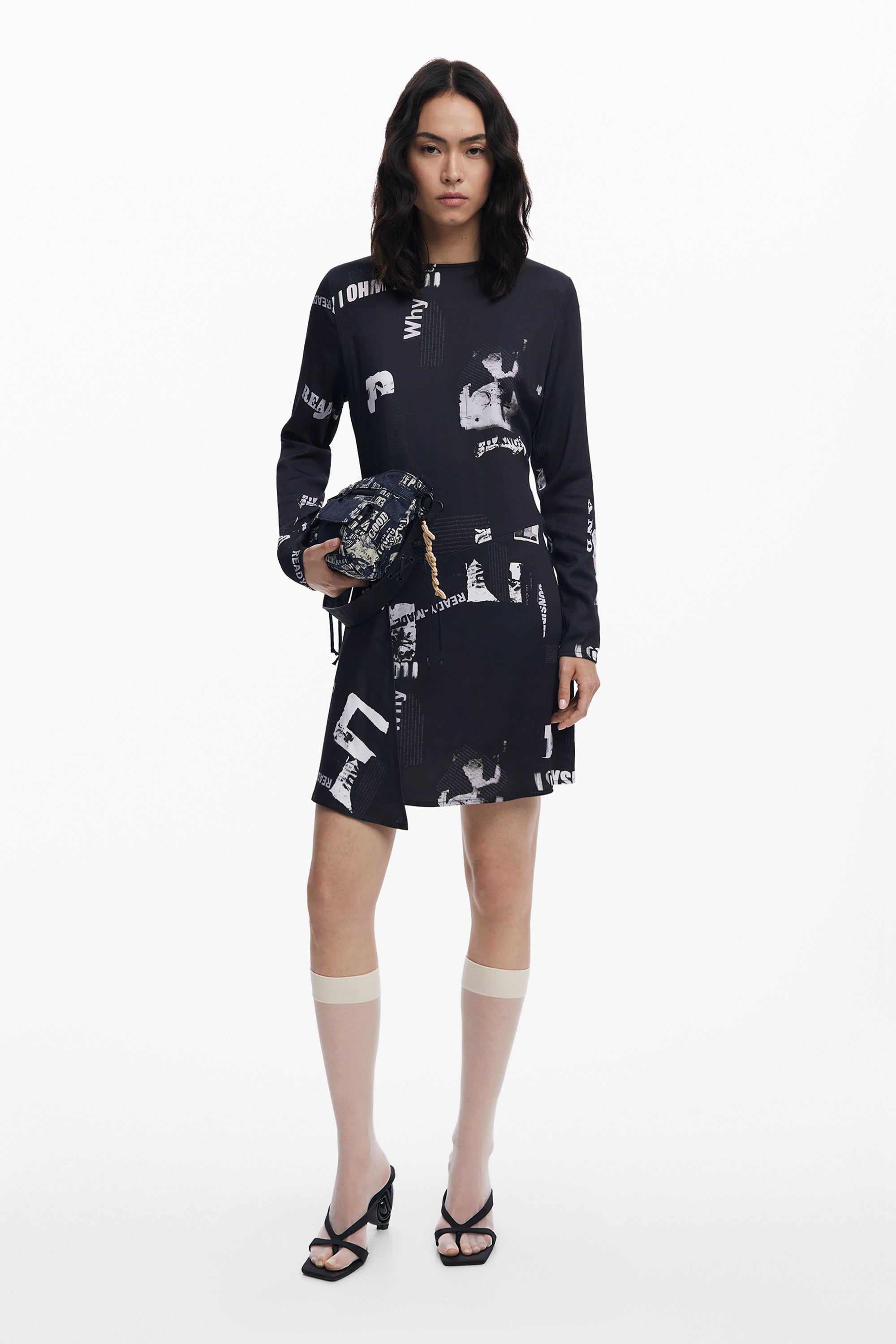 Short newspaper dress