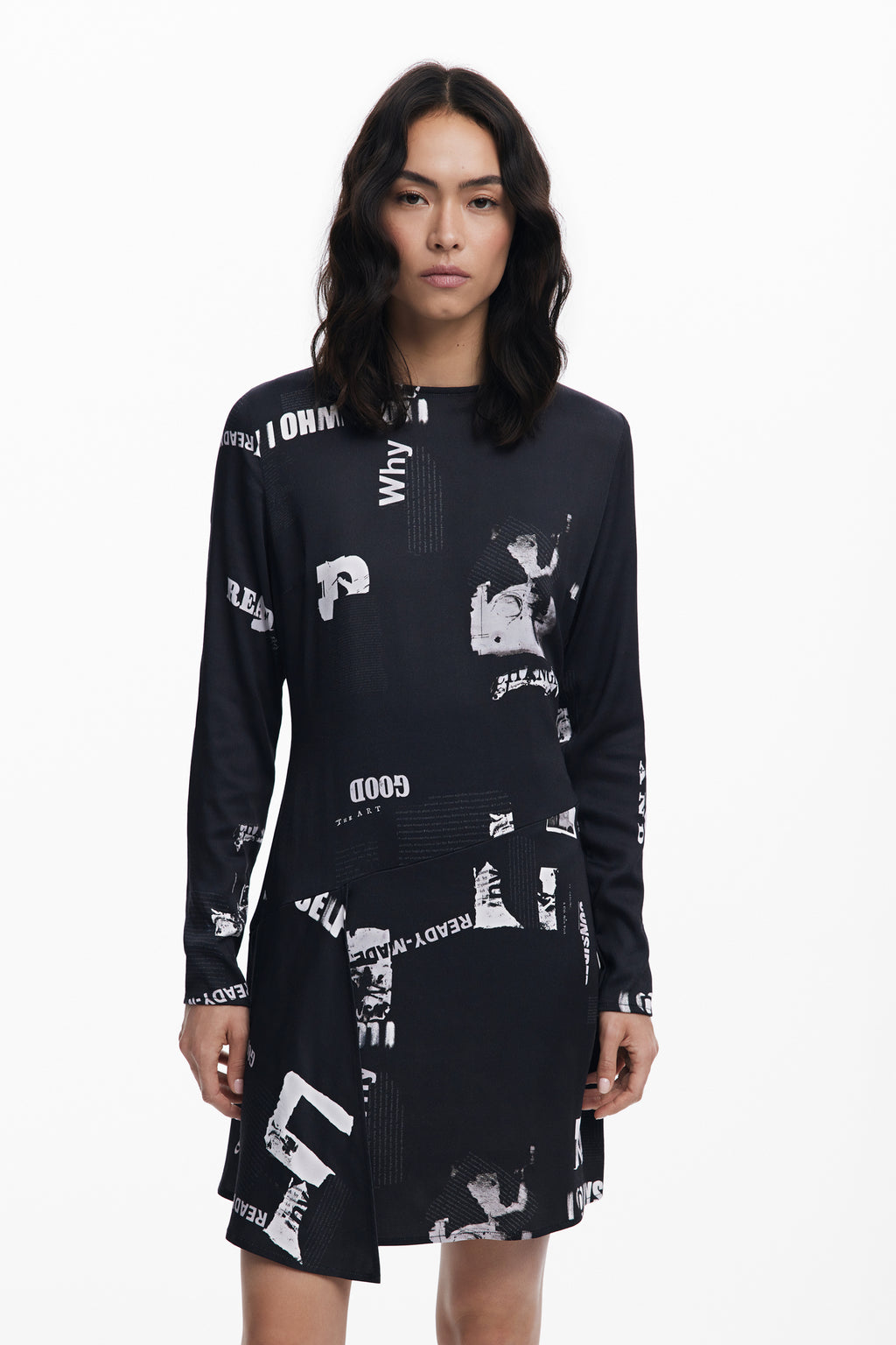 Short newspaper dress