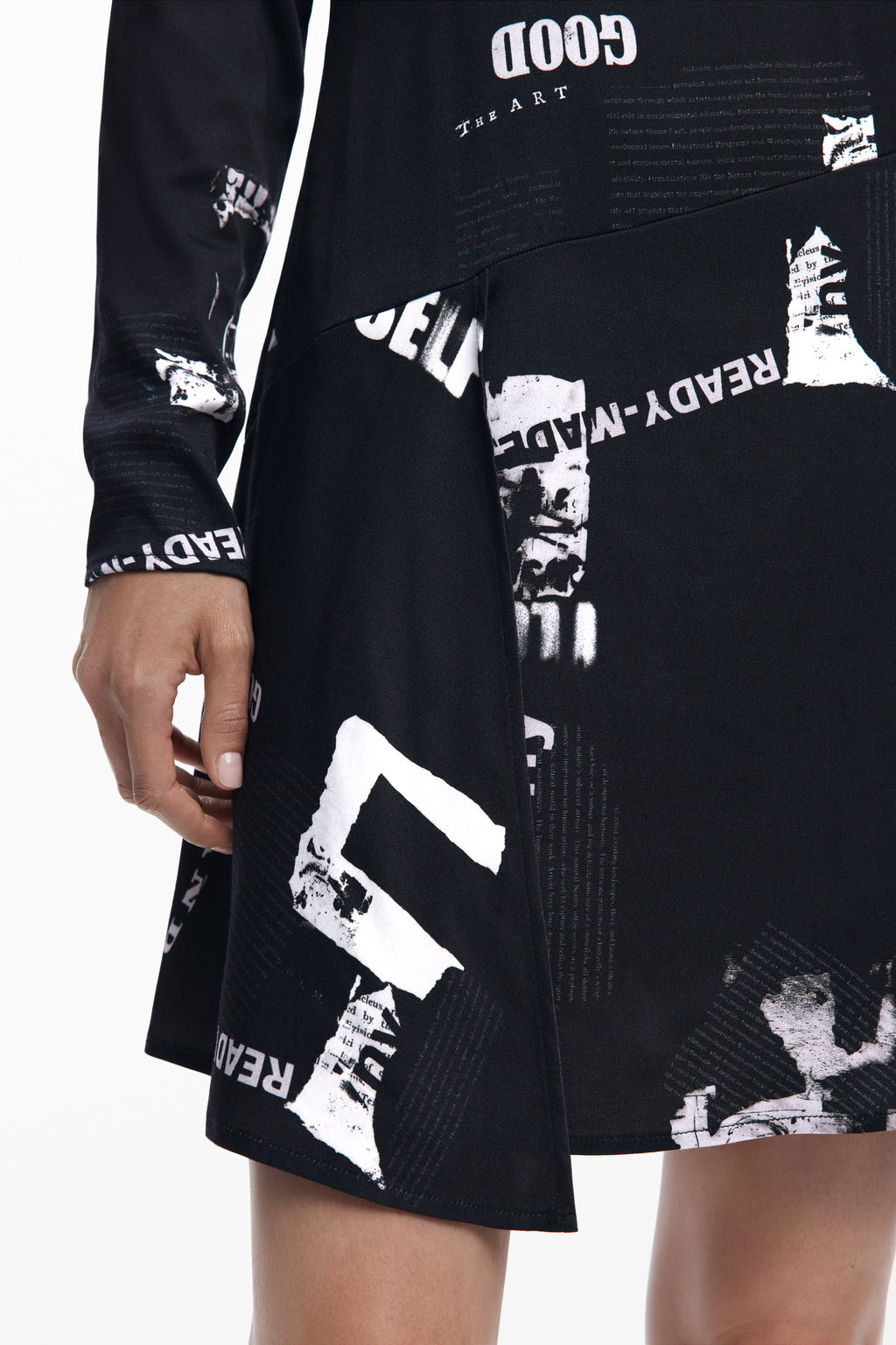 Short newspaper dress