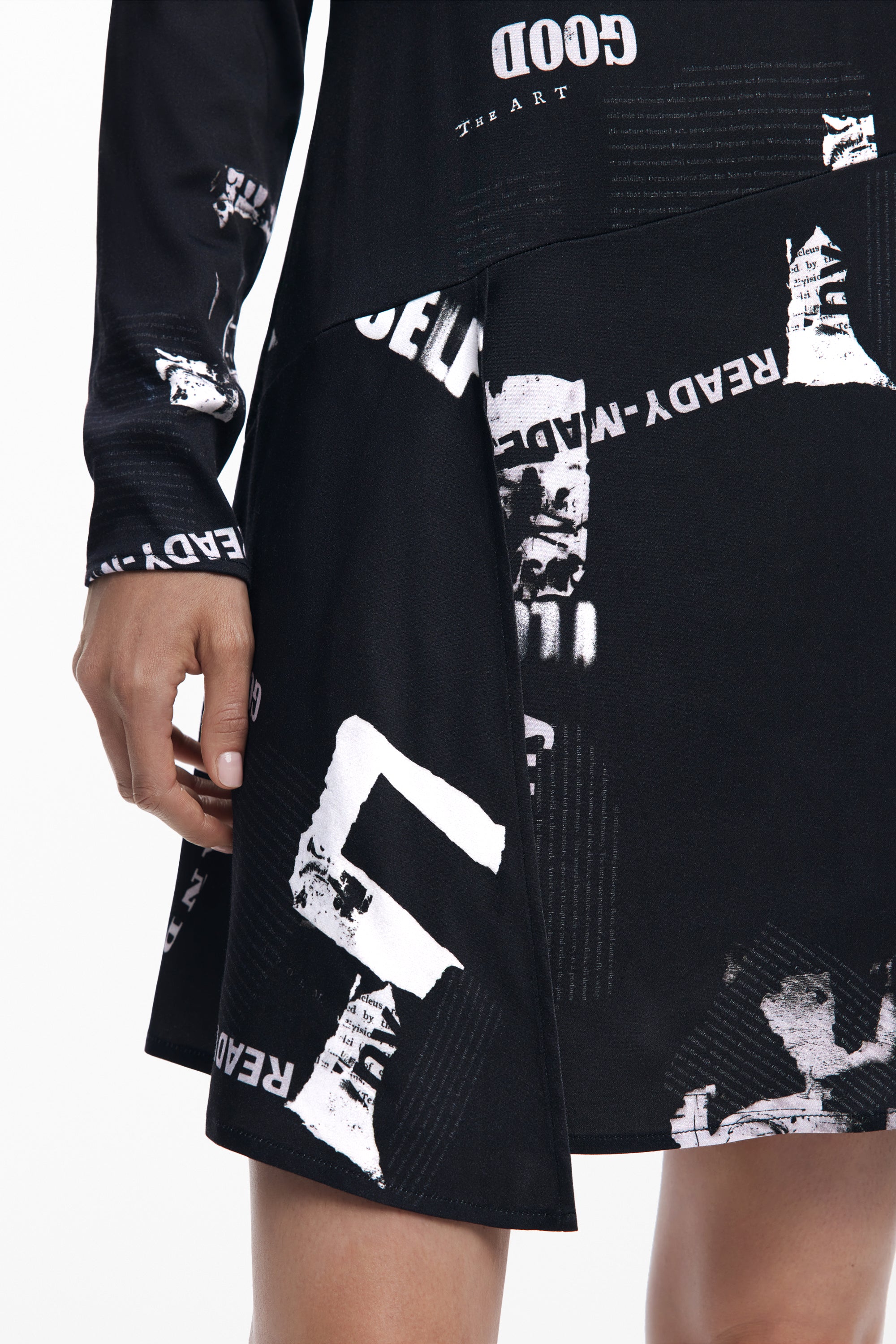 Short newspaper dress