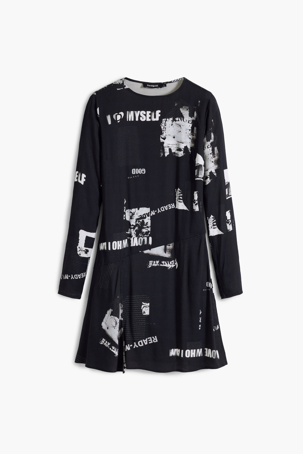 Short newspaper dress