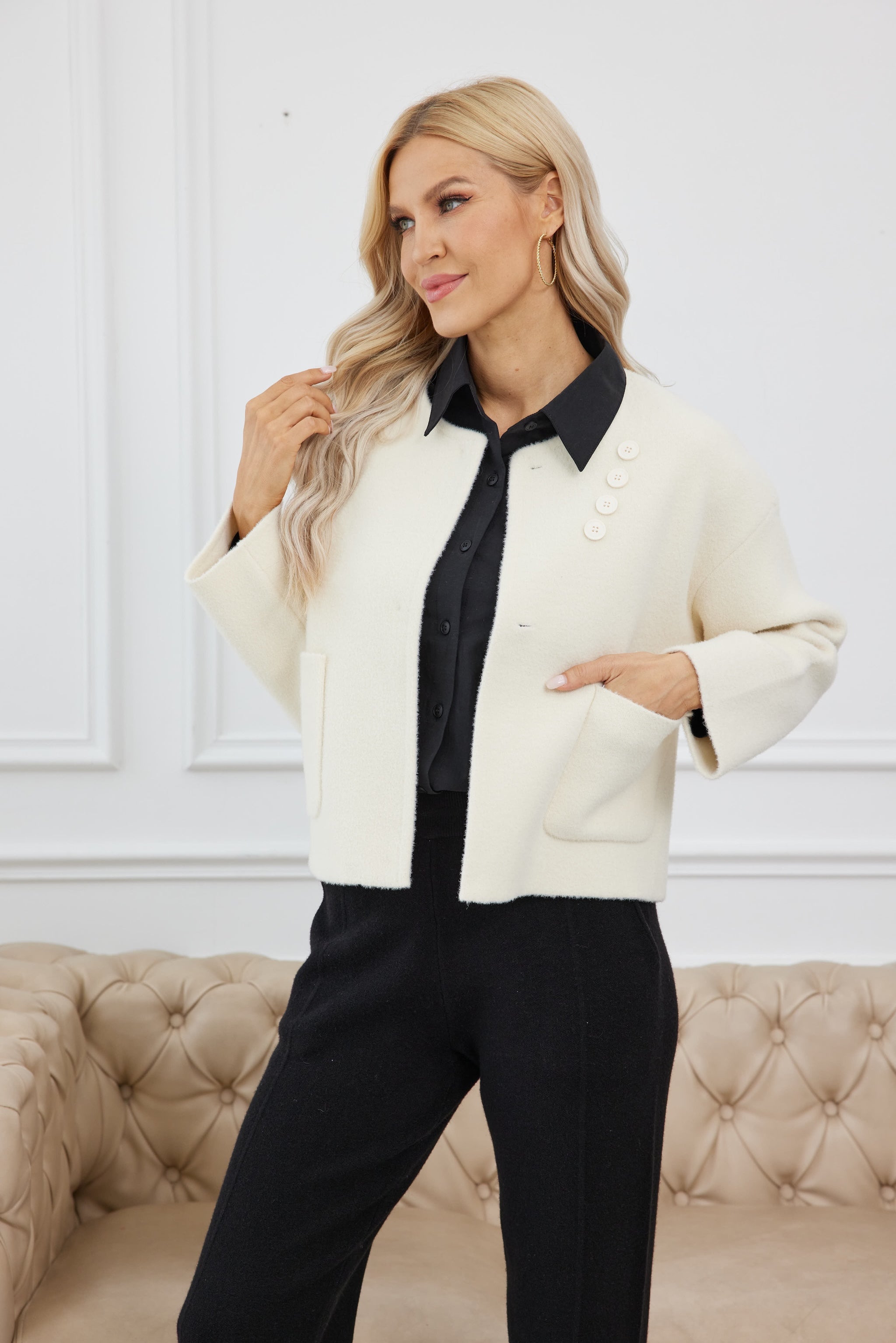 Buttoned Breeze Jacket